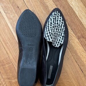 Geox Women's Black Slip-On Shoes